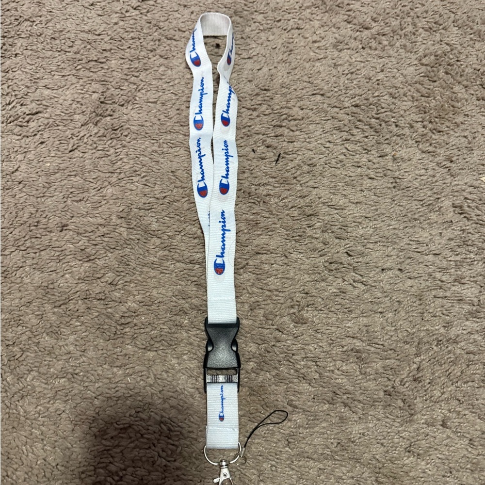 Champion White Lanyard